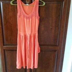 Calvin Klein orange sun dress